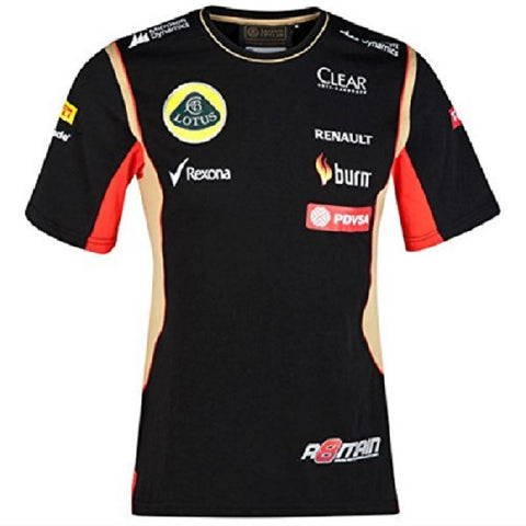 T-SHIRT Adult Formula One 1 Lotus F1 Team NEW! PDVSA Grosjean 2014/5